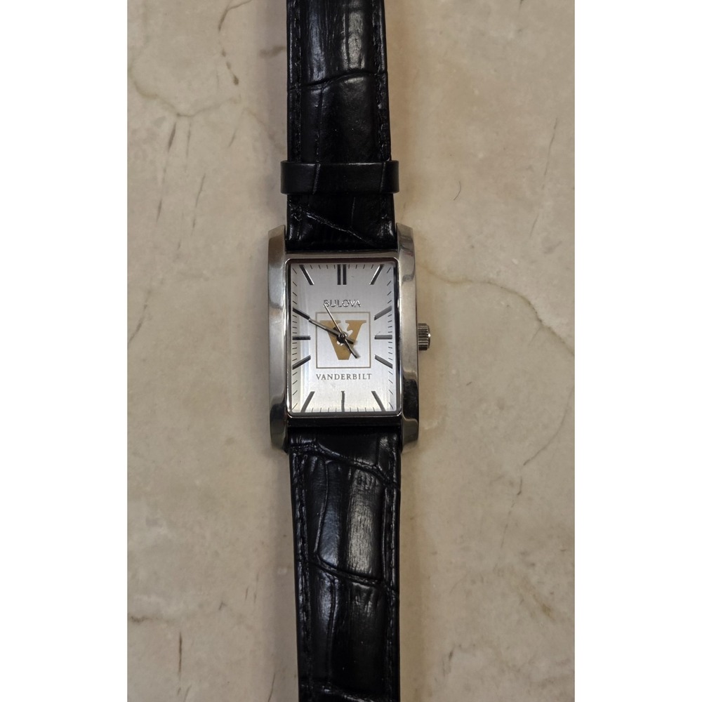 Bulova Tank Vanderbilt‎ Collegiate Watch New Battery - Picture 2 of 7